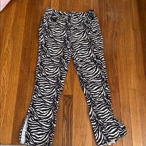 Urban outfitters zebra jeans